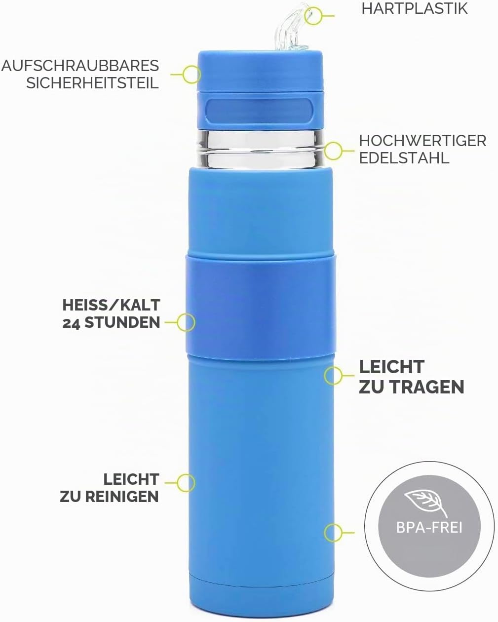BALIBETOV - Neu - Edelstahl AutoMate - Thermobehälter, Mate Cup und Bombilla in Einem - Sie Müssen N