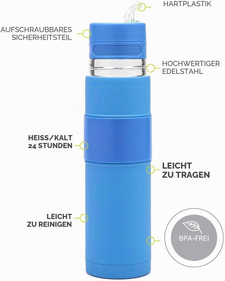 BALIBETOV - Neu - Edelstahl AutoMate - Thermobehälter, Mate Cup und Bombilla in Einem - Sie Müssen N