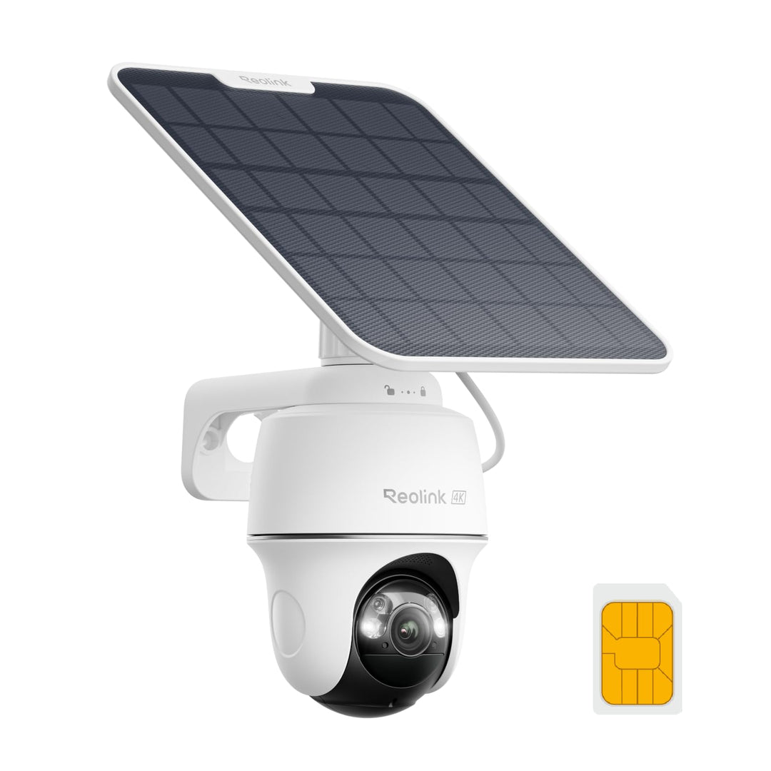 Reolink 4K 3G/4G LTE Überwachungskamera mit SIM Karte, 355°&amp;140° PTZ Solar Kamera Outdoor mit 8MP Fa
