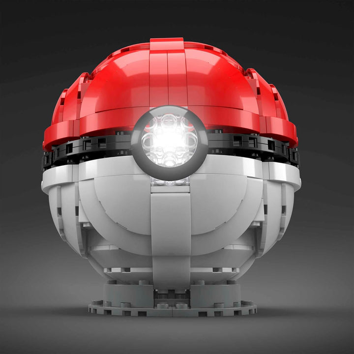 MEGA Pokémon - Jumbo Poké Ball-Bauset, leuchtende Herausforderung mit 303 Bausteinen, für Kinder ab