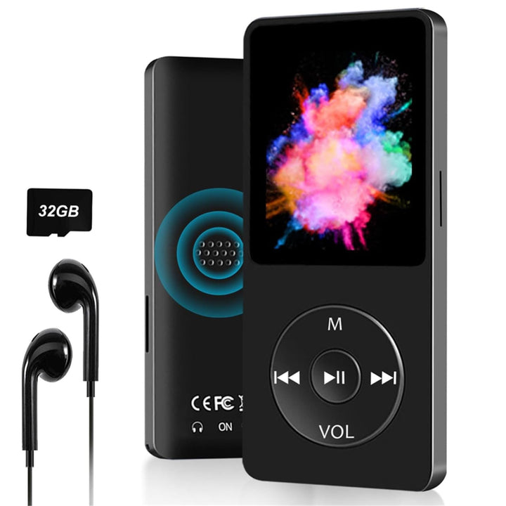 MP3 Player Bluetooth Sport, 32GB Tragbarer HiFi-Sound MP3/MP4 Musik-Player zum Laufen mit FM Radio,