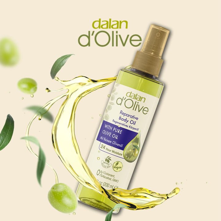 2er Set, Dalan d´Olive Körperöl in Sprühflasche, (2x200ml)