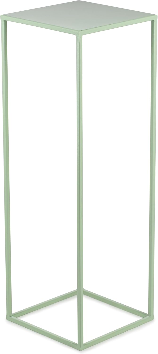 HowHomely Blumenständer Metall Grünblau 70 cm Hoch - Solider und Robuster Blumenhocker Metall - Pfla