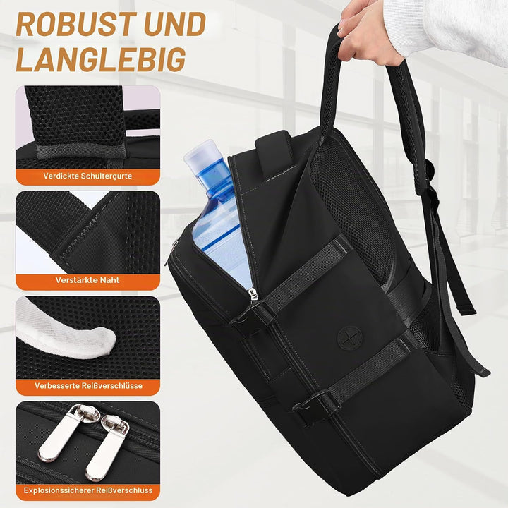 xlodea Für Ryanair Handgepäcktaschen 40 x 20 x 25 cm unter dem Sitz, Tasche Flugzeug Reiserucksack C