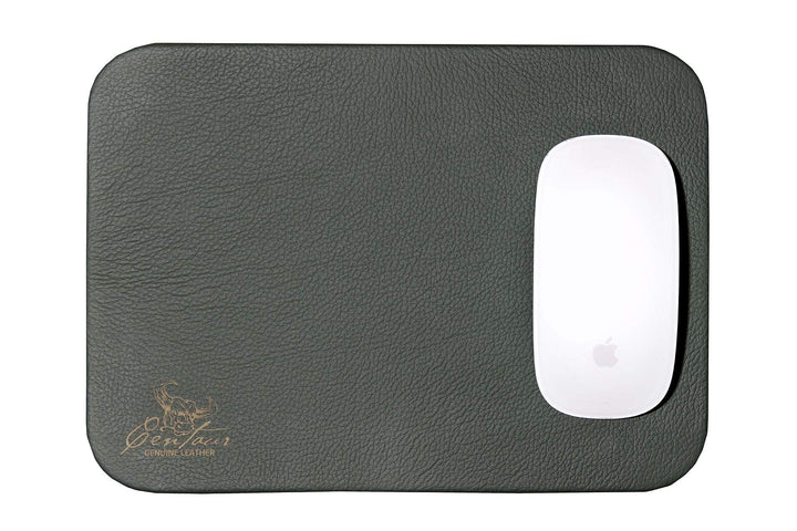 Centaur - Hochwertiges Leder Mousepad 25x18 cm (Flaschengrün), Flaschengrün