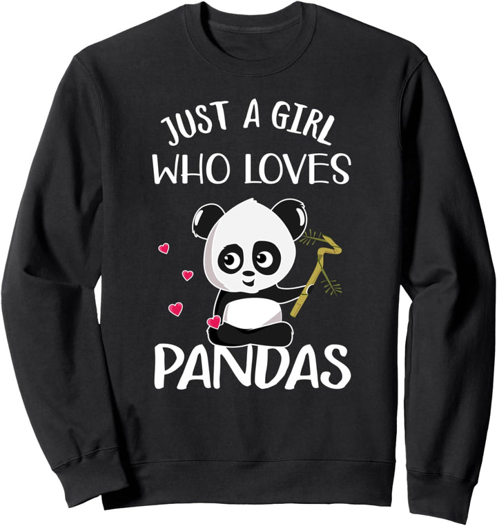 Just A Girl Who Loves Pandas Baby-Kostüm Sweatshirt
