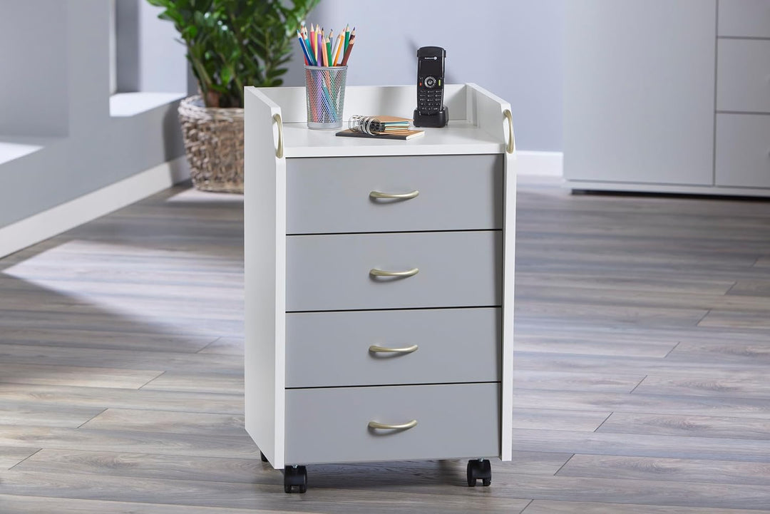 Inter Link – Rollcontainer mit Schubladen -Bürocontainer Standcontainer - Rollschrank Schubladenkomm
