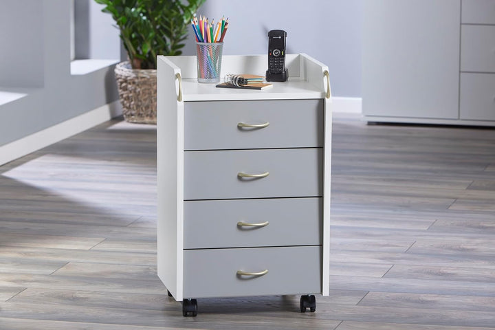 Inter Link – Rollcontainer mit Schubladen -Bürocontainer Standcontainer - Rollschrank Schubladenkomm