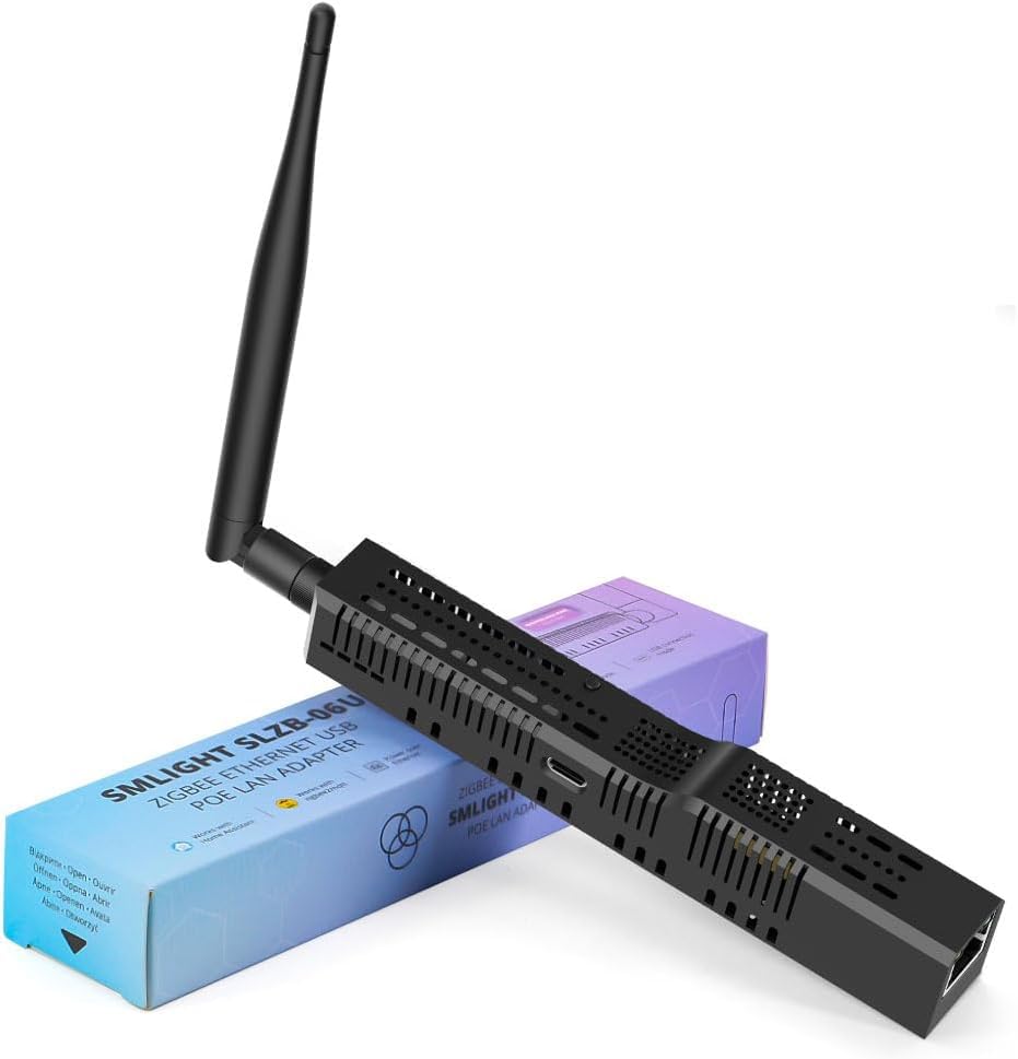 SMLIGHT SLZB-06 Upgrade– Zigbee 3.0 zu Ethernet, USB und WiFi Gateway-Koordinator mit PoE, funktioni