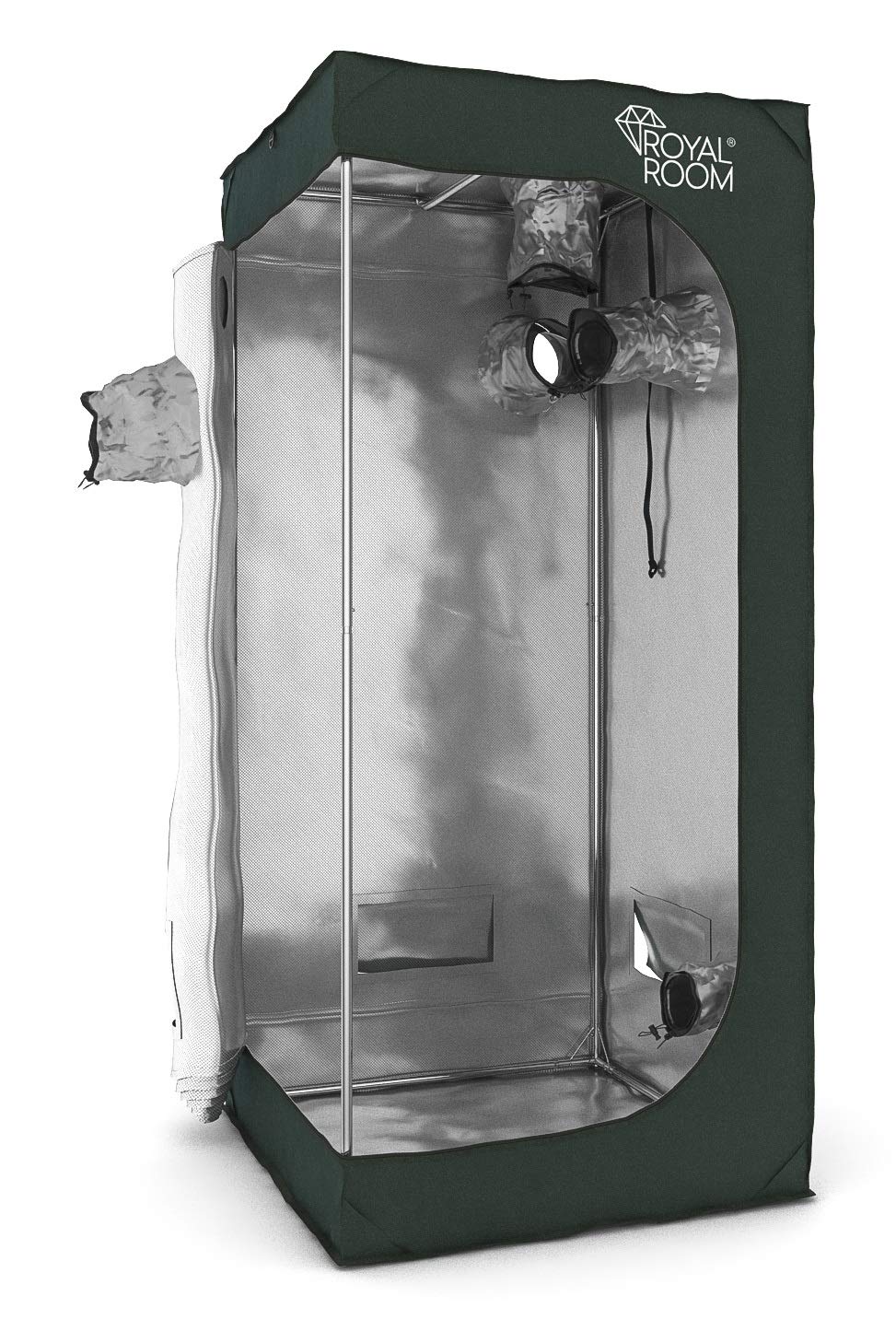RoyalRoom Growbox C80 80x80x180cm Growzelt Gewächshaus