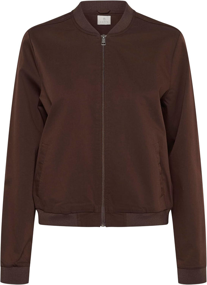 KAFFE Jacke Kalea Damen Jacke Bomberjacke Leichte Sommerjacke Kurz Pilotenjacke Reissverschluss Dünn