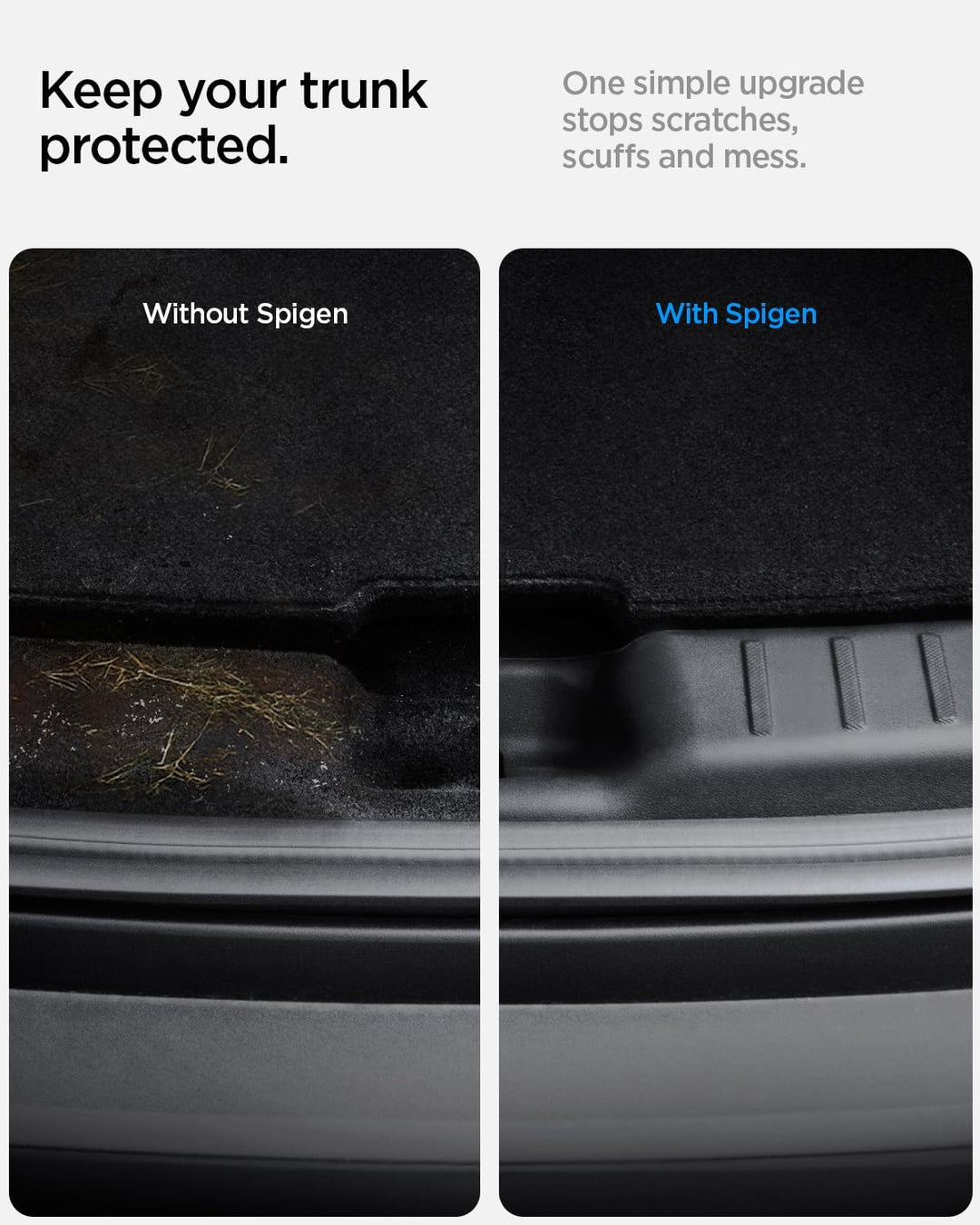 Spigen Tesla Model Y 2025 2026 Juniper (Nur Premium & Performance) Ladekantenschutz Kofferraum, Inne