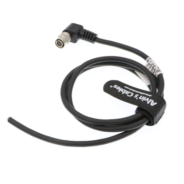 Alvin's Cables Hirose 6 Pin HRS HR10A-7P-6S Rechter Winkel zum offenen Stromkabel für Basler 1M 1M C