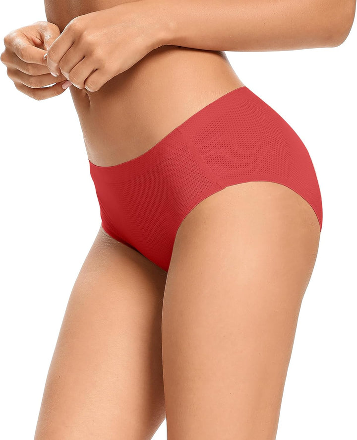 VOENXE Nahtlose Slips Damen Mehrpack,Seamless Hipster Unterhosen Frauen,Ohne Naht Unterwäsche,Microf