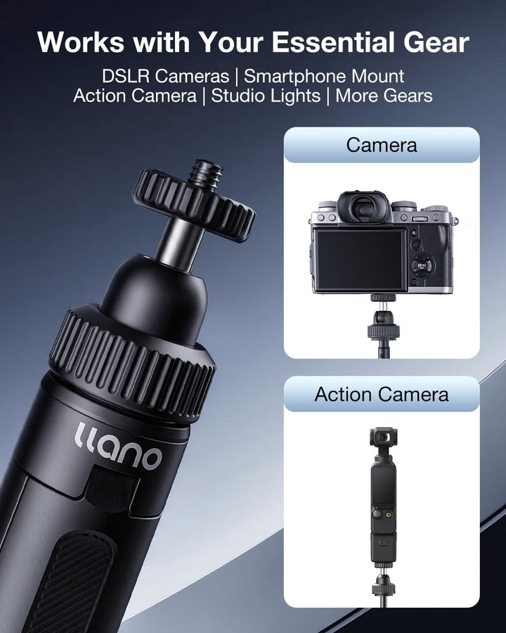 llano 40cm Action-Kamera-Stativ für DJI Osmo Pocket 3, Insta360 X5 X4 X3, ausziehbares Mini-Stativ m