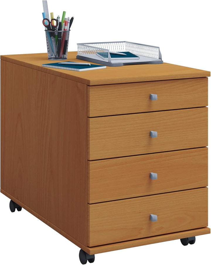 VCM Rollcontainer | Beistellcontainer mit Schubladen | Masse ca. H. 57 x B. 42 x T. 75 cm | Bürocont