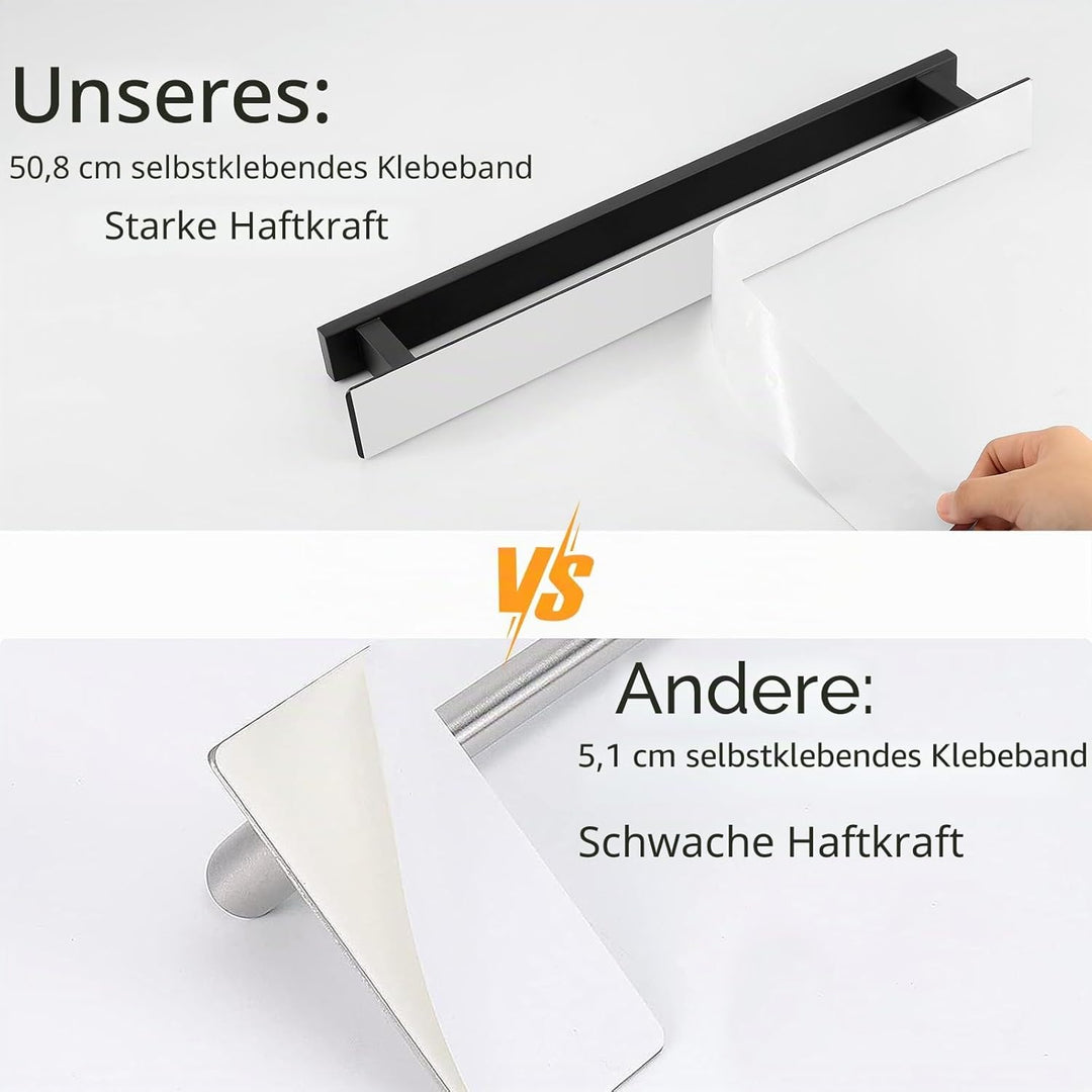 Badezimmer Handtuchstange Handtuchstange Selbstklebend oder Schraubmontage Edelstahl Wandmontierter