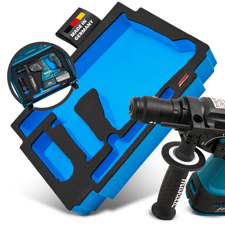 APTEX Schaumeinlage passend für Makita Akku-Bohrhammer DHR 243 für MakPac Gr. 2-3