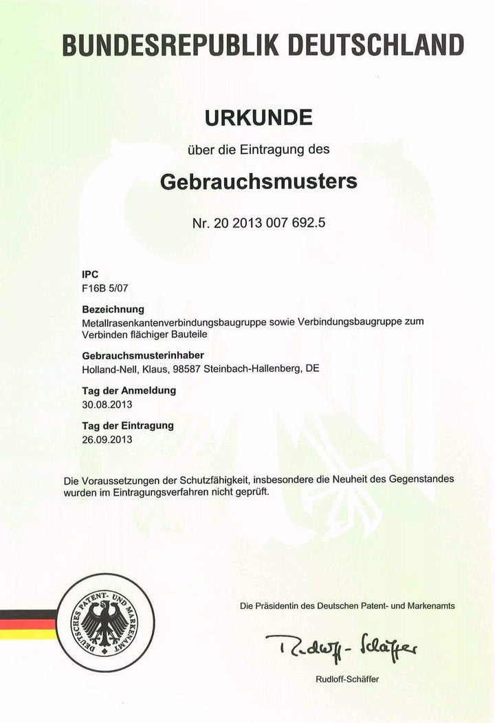 Rasenkante, Beeteinfassung und Wegbegrenzung aus Metall 13,5 cm x 1,20 m; 3,45 m; 5,70 m; 11,40 m; 2