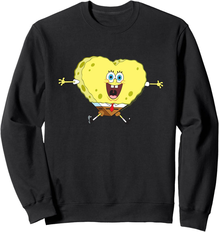 SpongeBob SquarePants Valentine's Day Heart Shaped Sponge Sweatshirt