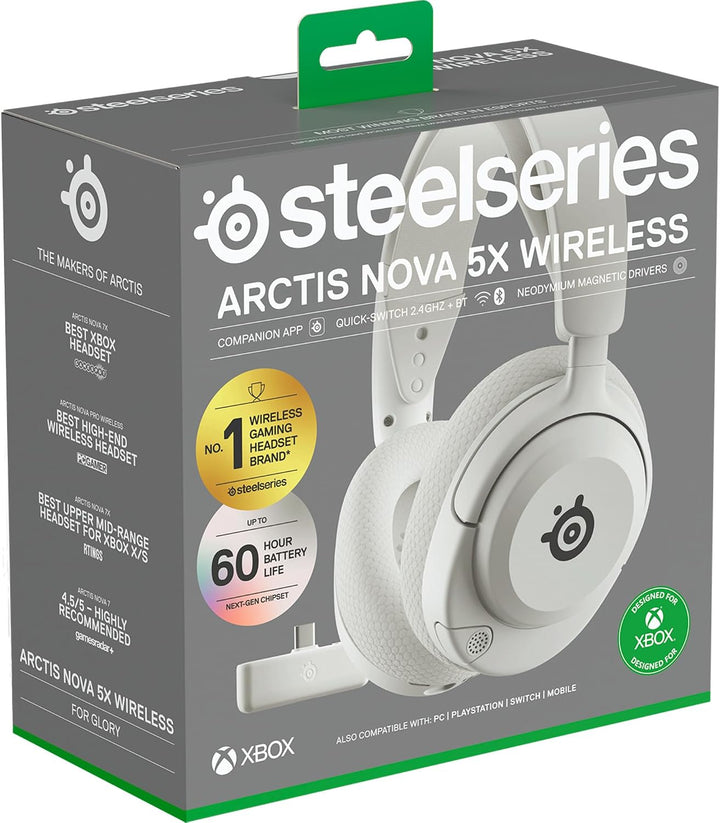 SteelSeries Arctis Nova 5X Wireless - Gaming Headset Multi-System -Xbox,PC - Magnetische Neodym-Trei