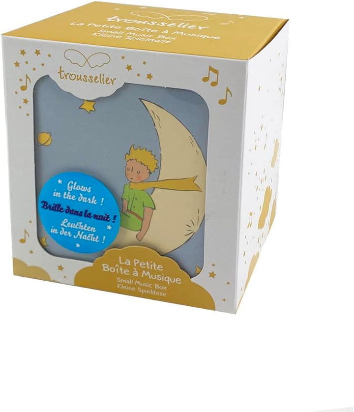 Trousselier 6260086 Musikspieldose für Kinder, Der kleine Prinz, nachtleuchtend, Schmuckschatulle mi