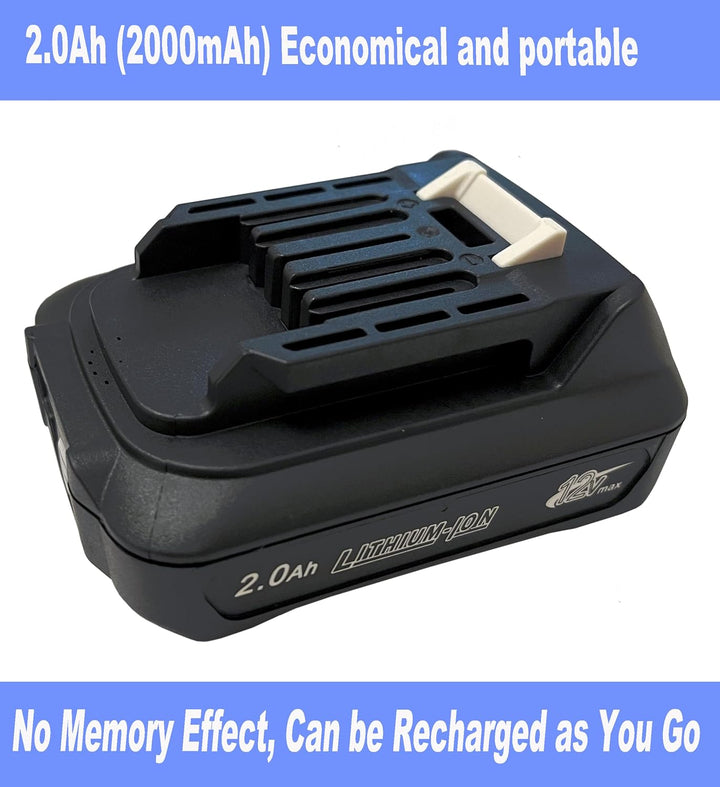 2pcs Ersetzen akku 12V 2000mAh BL1021B mit DC10WD Ladegerät für makita BL1041B 97339-1 197296-9 DF03