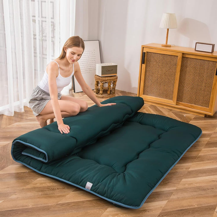 MAXYOYO Klappmatratze Futon Matratze Bodenmatratze Gepolsterte Japanische Tatami Gesteppte Bett, Dic
