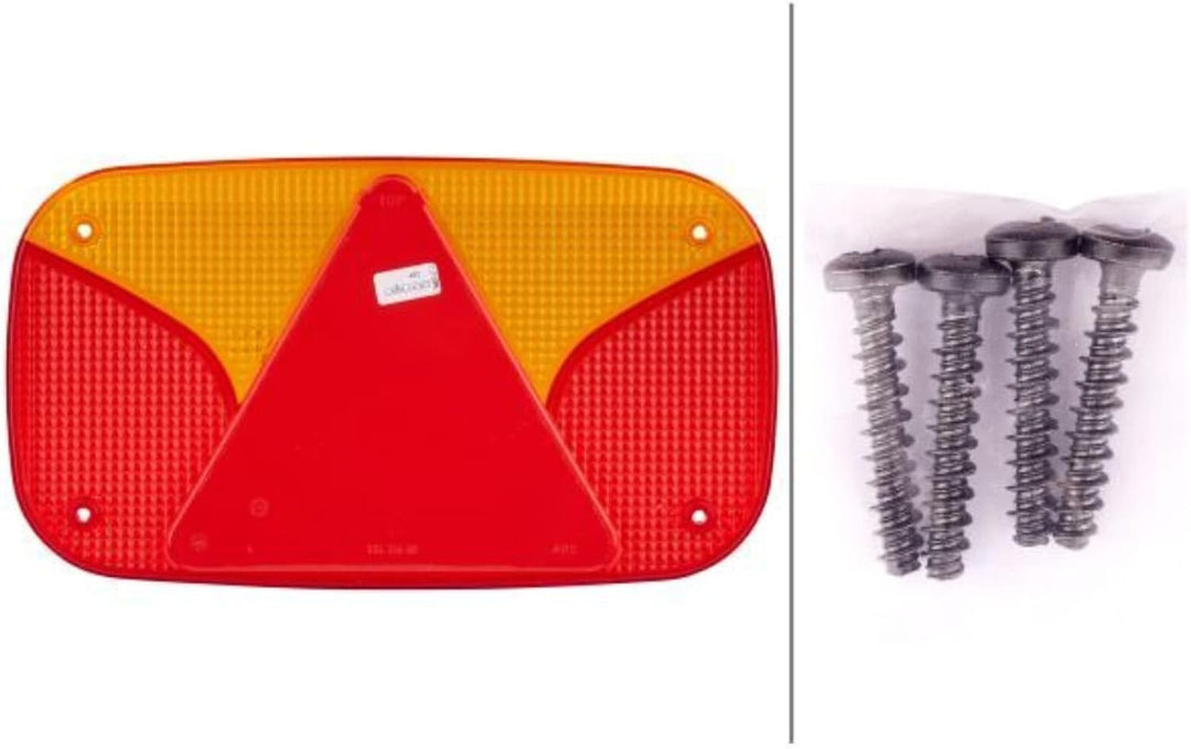 HELLA - Heckleuchte - Glühlampe - 12V - Anbau/geschraubt - Lichtscheibenfarbe: weiss/rot - Stecker: