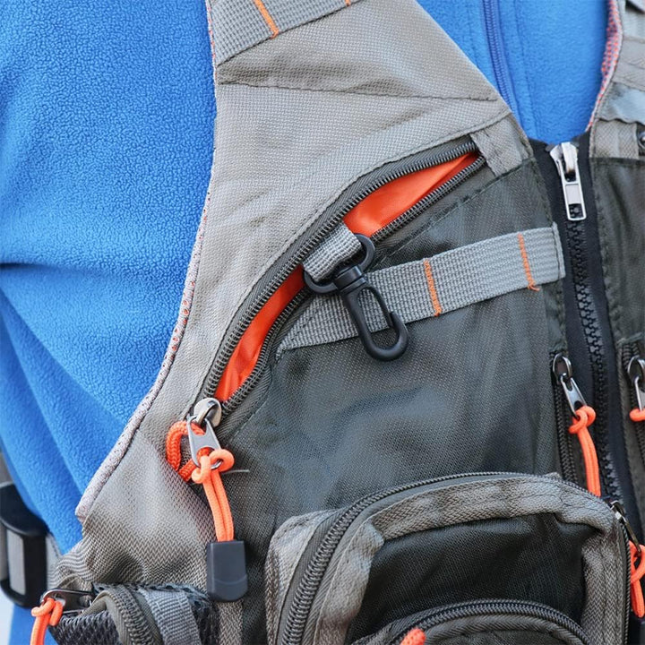 Raprance Angelweste für Männer und Frauen, Outdoor-Aktivitäten, Fliegenbarsch, Angelweste, Rucksack