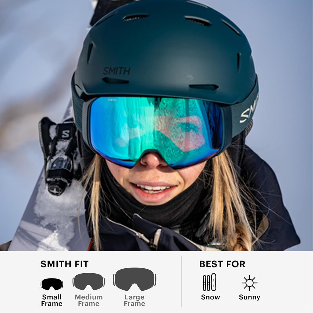 SMITH 4D MAG S Goggles with ChromaPop Lens – Easy Lens Change Technology for Skiing & Snowboarding –