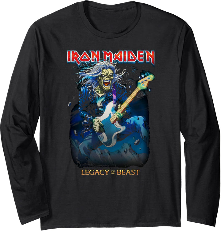 Iron Maiden - Eddie On Bass Langarmshirt