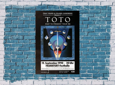 Toto - Past to Present, Frankfurt 1990 » Konzertplakat/Premium Poster | Live Konzert Veranstaltung |