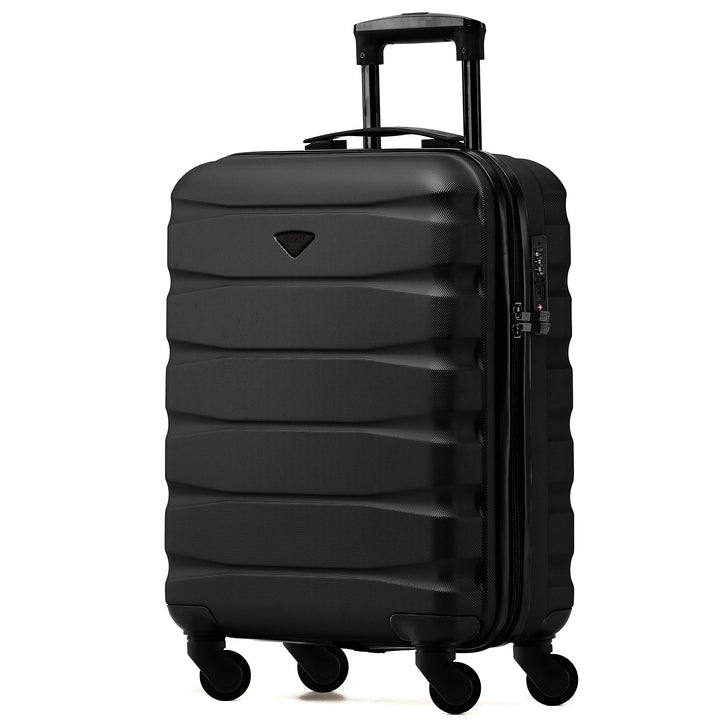 Flight Knight Leichte 4-Rad-ABS-Hartschalenkoffer Handgepack, zugelassen fur uber 60 Fluggesellschaf