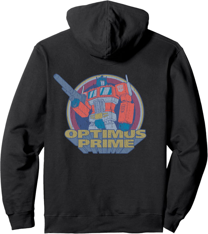 Transformers Optimus Prime Emblem, Vintage-Stil Pullover Hoodie