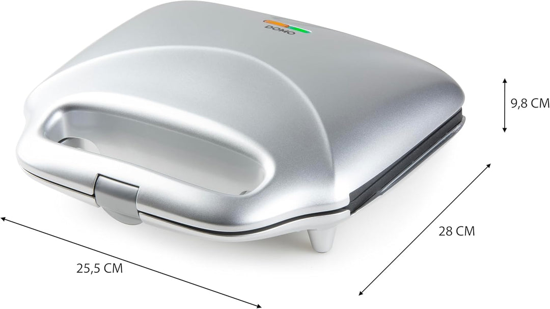 DOMO DO9267C XL Croque - Backfläche 50% grösser - Silber, Silber