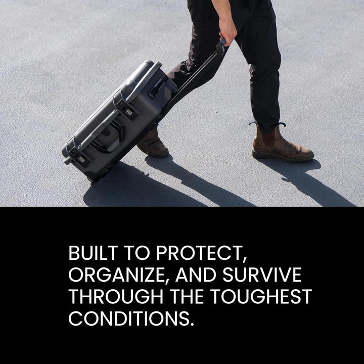 Nanuk 935 Wasserdichter Hartschalenkoffer Mit Gepolsterten Trennwänden und Organizer für Deckel - Ol