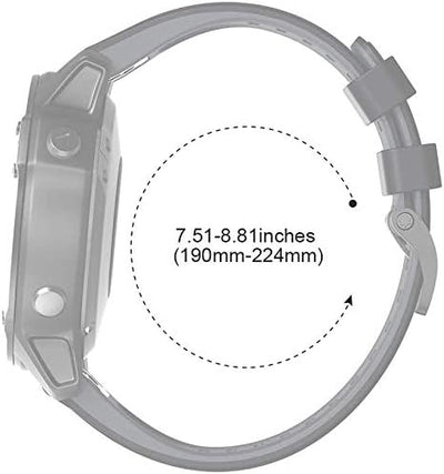 NotoCity Armband für Garmin Fenix 6x/6x Pro/5x/5x Plus/7x/7x Pro, Quickfit 26mm Uhrenarmband für Gar