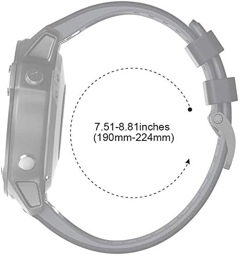 NotoCity Armband für Garmin Fenix 6X /Fenix 6X Pro/Fenix 5X /Fenix 5X Plus/Fenix 7X/Fenix 3 /Fenix 3