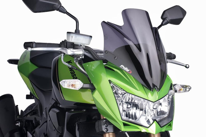 Puig 4523F Windschutzscheibe Next Generation Kawasaki Z750 07-12 Transparent / Dunkelgrau Rauch, Tra