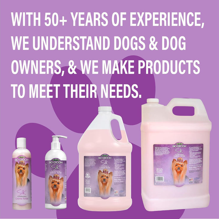 BIO-GROOM - Silk Creme Rinse - Pflegespülung für Hunde und Welpen - Spendet Feuchtigkeit - Entfernt