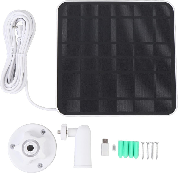 Solarpanel Ladegerät, 12W Solarpanel, mit USB C Anschluss, 9,8 Fuss Langes Kabel, 360 Grad Einstellb