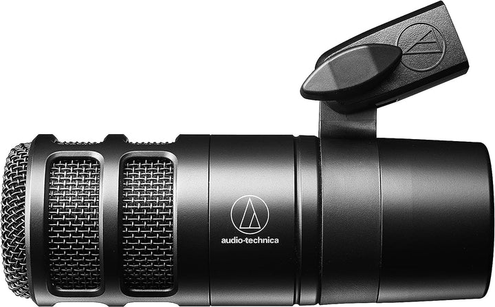 Audio-Technica 2040 Dynamisches Podcast-Mikrofon mit Hypernierencharakteristik Schwarz Single, Singl