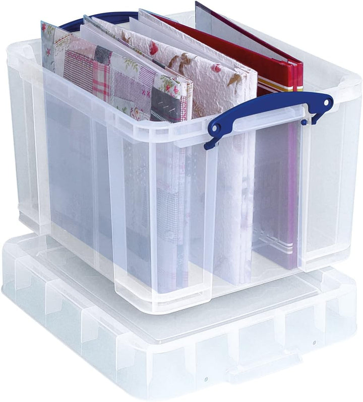 Really Useful Aufbewahrungsbox, 35 Liter, Grösse XL, transparent