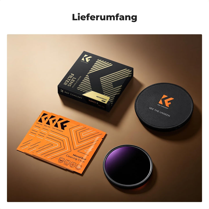 K&amp;F CONCEPT Nano-X Serie 77mm ND1000000 Filter Fester ND Filter Graufilter für Himmelsereignisfotogr