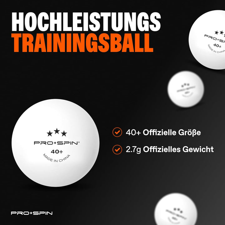 PRO-SPIN Tischtennisschläger – Hochleistungs-Tischtennis Set | Premium Tischtennisschlaeger, 3-Stern