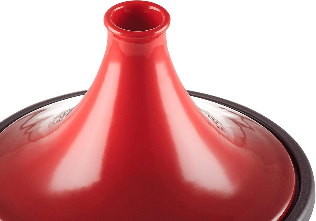 Le Creuset Gusseisen-Tagine, Rund, Ø 31 cm, Für alle Herdarten, Induktion und Backofen geeignet, Kir