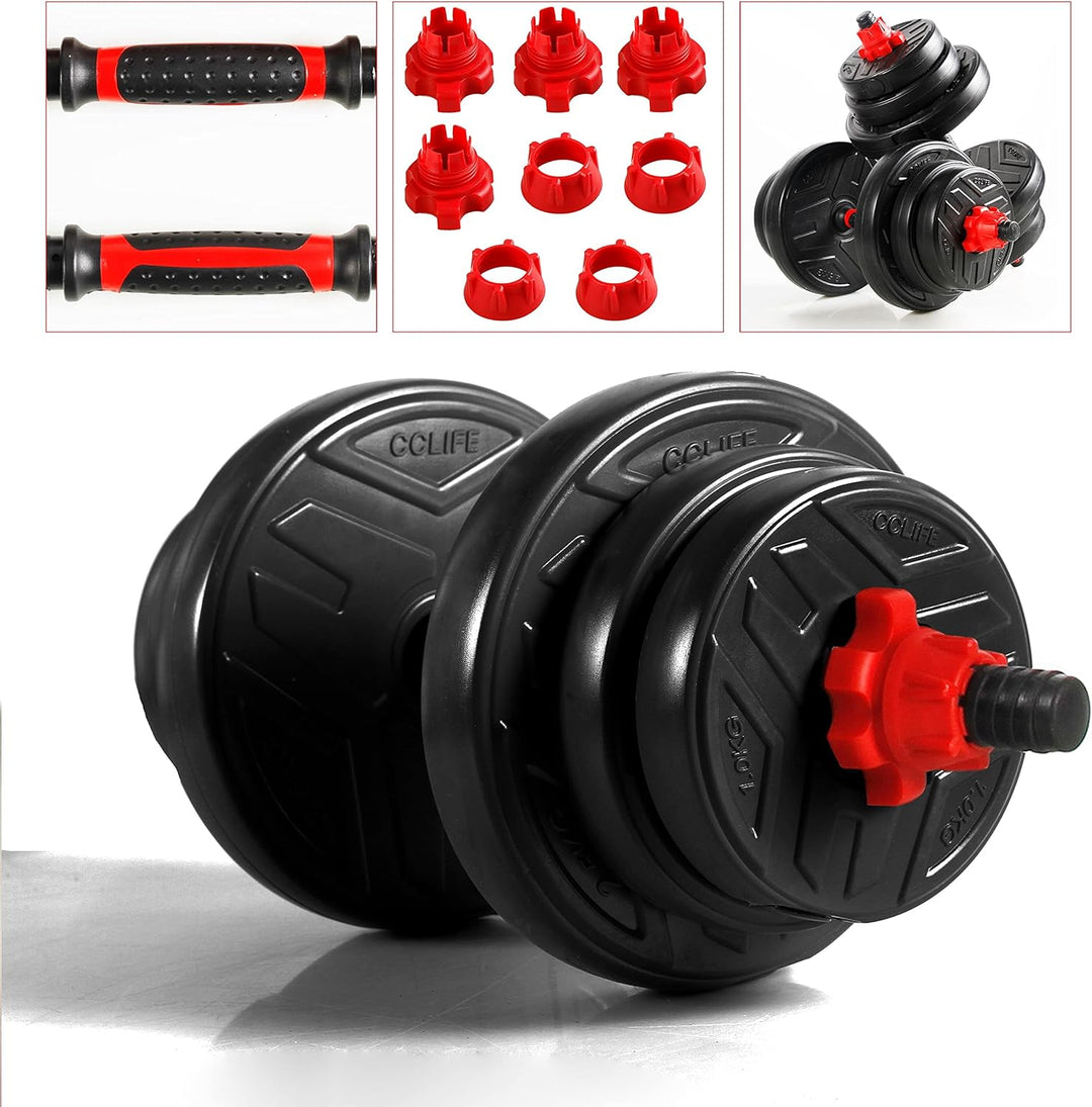 CCLIFE Hanteln Set 2er Kurzhanteln 20 30 40kg Hantelset professionell Dumbbell ohne Verbindungsstahl