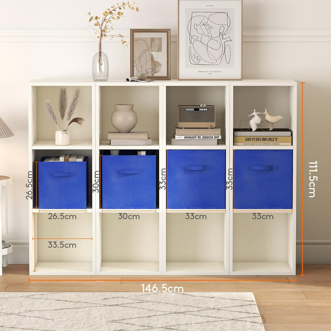 Lifewit Aufbewahrungsbox 8 Stück, Kleiderschrank Organizer, Faltbare Körbe Aufbewahrung, Ordnungsbox