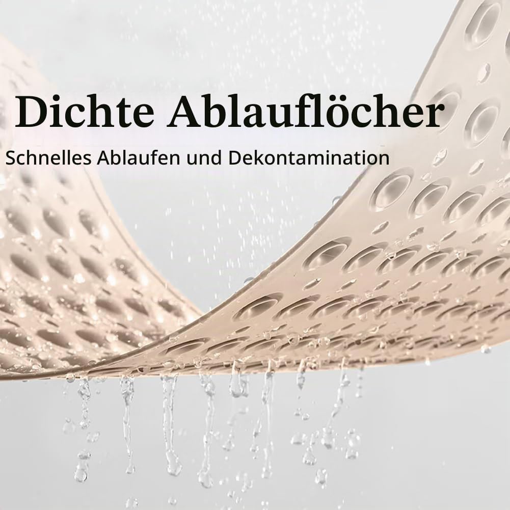 Duschmatte rutschfest 106x66cm,Antirutschmatte Dusche mit Ablauflöchern,Duscheinlage rutschfest mit